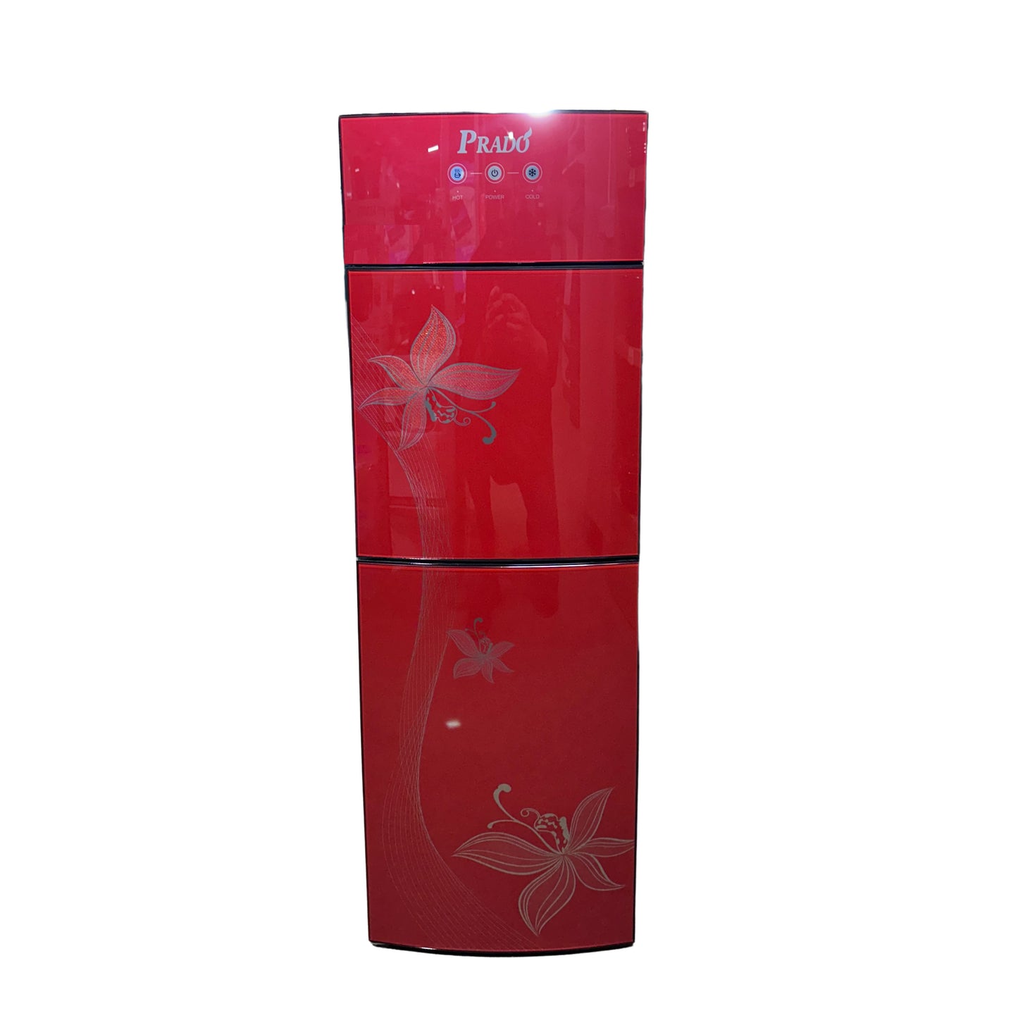 prado dispenser top-loaded with flower design and refrigerator