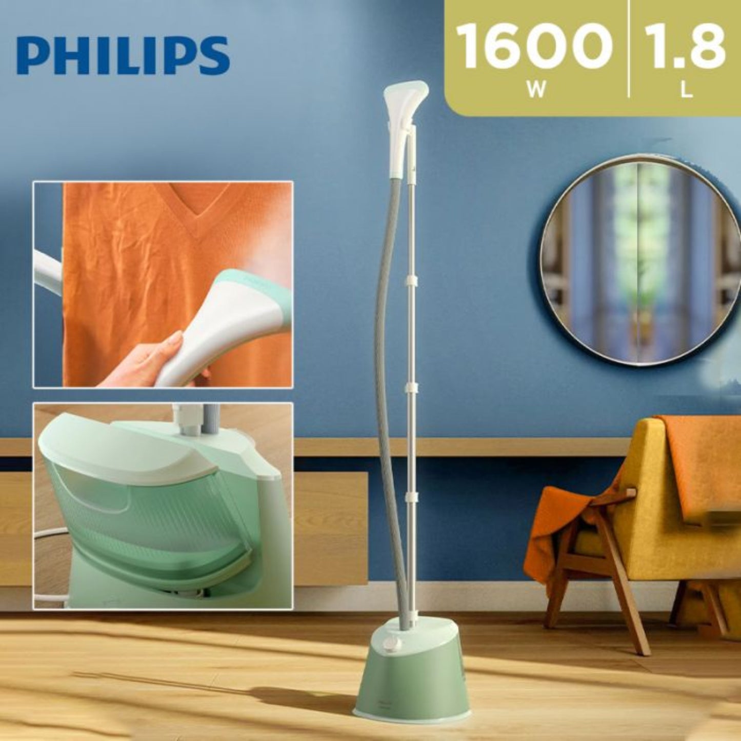 Philips 1000 Series Garment Steamer I 1600W I 1.8L