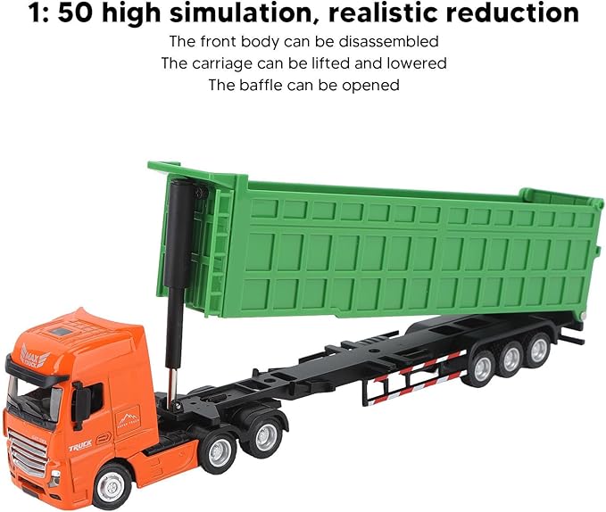 Die-Cast Trailer Dump Truck