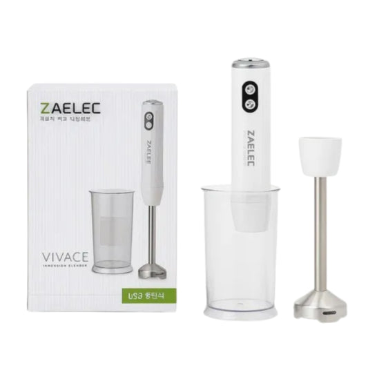 ZAELEC rechargeable  hand blender 400w - white